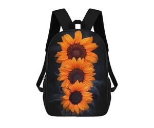 sinyumoney Yellow Trio Backpack 3D Printed Children's School Backpack for Kids High Capacity Travel Rucksacks Book Bags Kids School Bag Back Pack 17inch