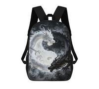 sinyumoney Yin Yang Dragons Backpack School Bag Travel College Rucksack Backpacks for Campus Outdoor Travel Sports 17inch