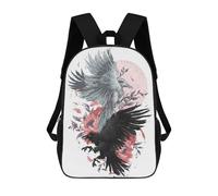 sinyumoney Yin Yang Kids Backpack, Kids School Bag 3D Printed School Backpacks for Boys And Teenager School Students 17inch
