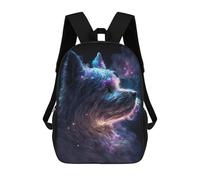 sinyumoney Yorkshire Terrier Galaxy School Backpack 3D Printed School Bags Boys Girls Laptop Backpack for Kids/Students/Adults 17inch