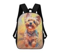 sinyumoney Yorkshire Terrier Sketch Rucksack Fashion Stationery Backpack Waterproof Casual Daypacks for Men, Women & Teenage Boys 17inch