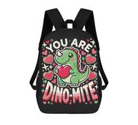 sinyumoney You Are Dino-Mite - Cute Dinosaur Valentines Day School Bags School Secondary High School College Backpack Travel for Girl, Teen Girls 17inch