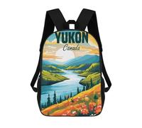 sinyumoney Yukon Canada Children's Backpacks School Backpack 3D Printed Backpack for Kids Travel Rucksacks Book Bags Kids School Bag 17inch
