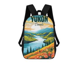 sinyumoney Yukon Canada School Backpack Business Laptop Rucksack Bag Unisex Casual Daypack for Boys/Girls/Teenagers 17inch