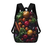 sinyumoney Yummy Vegetables School Backpack Large Water Resistant Laptop Backpack for Girls Boys Teenage 17inch