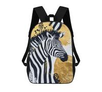 sinyumoney Zebra Abstract Art Backpacks 3D Printed Kids School Backpack Outdoor Casual Daypack Fashion Casual Children Backpacks Cute Travel Bags 17inch