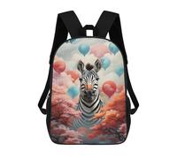 sinyumoney Zebra Balloons Fantasy Artwork School Backpack Lightweight Schoolbag Dayback Bookbag College for Camping Outdoor Adventures And Daily Travel 17inch