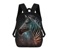 sinyumoney Zebra in Space Art Print-2 School Backpack Business Durable Laptop Bag for Camping Outdoor Adventures And Daily Travel 17inch