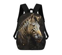 sinyumoney Zebra Mystical Beings 3D Printed 17inch School Bag Children's School Backpack Travel Backpacks Casual Fashion Bag for Kids School Students