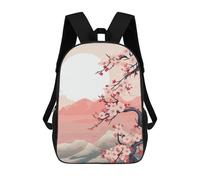 sinyumoney Zen Japanese Landscape Rucksack Large School Backpack for Boys - Perfect for Travel, Work And Daily Use 17inch