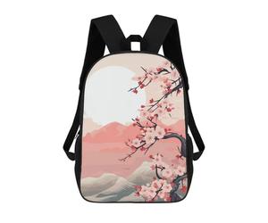 sinyumoney Zen Japanese Landscape Rucksack Large School Backpack for Boys - Perfect for Travel, Work And Daily Use 17inch
