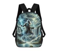 sinyumoney Zeus Children's Backpacks School Backpack 3D Printed for Kids Travel Rucksacks Book Bags Kids 17inch School Bag