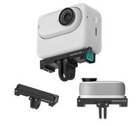 Sinyutia Magnetic Quick-Release Mount for Insta 360 Go 3s Accessories - Aluminum Alloy Camera Mount Adapter with 1/4" Threaded Port for Tripods & Selfie Sticks, Vlogging