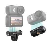 Sinyutia Quick Release Mount for DJI Nano Osmo/Action 6, Magnetic Adapter Base Mount with 1/4'' Screw Hole & Folding Dual-Claws for Selfie Stick Tripod, for DJI Osmo Nano Accessories