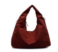 Sinyuyong Big Tote Bag for Women - Textured Draped Shopper Tote with Zipper Pockets, Holds Tablet, Water Bottle & More for Daily Use(B)