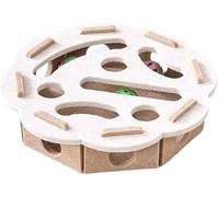 Sinyuyong Cat Scratch Puzzle - Interactive Nail File Box with 3 Balls for Indoor Claw Care, Play & Training(F)