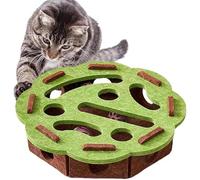 Sinyuyong Cat Scratch Puzzle - Interactive Nail File Box with 3 Balls for Indoor Claw Care, Play & Training(B)