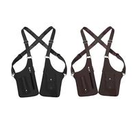 Sinyuyong Stealth Underarm Bag for Men - Anti-Theft Shoulder Holster Pouch - PU Leather Crossbody Phone Wallet Bag - Travel Commuter(D)