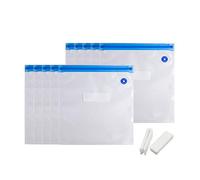 Sinzau 10 x 13 & 8.2 x 8.6 inches Sous Vide Bags Kit, Reusable Food Vacuum Sealed Bags, Kitchen Storage Bags for Food Sealer, BPA Free, Pack of 20