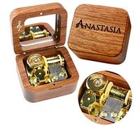 Sinzyo Anastasia-Once upon a december Music Box Vintage Musical Boxs Gift For Birthday Valentine's Day Christmas Day(Musical Note Rosewood Box)
