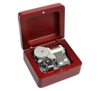 Sinzyo Kingdom Hearts Music Box Vintage Musical Boxs Gift For Birthday Valentine's Day Christmas Day(Wine Red Box)
