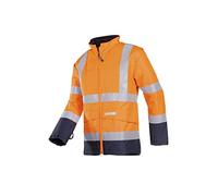 SIOEN 1874A2EF52793XL Oregon Anti-Static Hi-Vis Bomber Jacket with Detachable Sleeves, Flame Retardant, 3X-Large, Orange/Navy