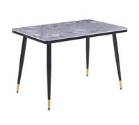 sion sintered ceramic stone dining table in grey effect