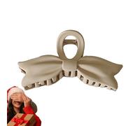 Sionhiuo Bowtie Claw Clip | Non-Slip Jaw Clips | Big Clips for Thin Long Hair, Hair Catch for Women Girls, Hair Accessories for Daily Use