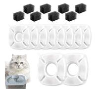 Sionhiuo Cat Fountain Replacement Filter, Safety Filter System for Drinking Fountains, Precise Water Filter with Versatile Compatibility
