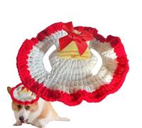 Sionhiuo Christmas Hat for Dogs, Christmas Hat for Cats, Dog Knitted Christmas Hat, Cosplay Hat with Elk for Kittens, Wool, Knitting, Pet Headwear, Photography