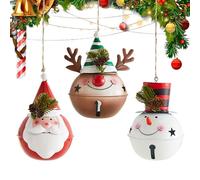 Sionhiuo Cute Christmas Decoration - Cute Decorative 3-Piece Figures | Hanging Decorations for Christmas Trees | For Doors Branches Indoor Living Room Garden Stem Home