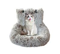 Sionhiuo Dog Car Seat, Plush Seat Cushion for Puppies in the Car, Washable Comfort Cushion, Travel Cot for Vehicle, Camping, Adventure, Vet Visit, Commuting, Travel