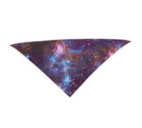 Sionhiuo Dog Kerchief - Washable Puppy Boy Triangle Bibs | Starry Print Blue Purple Dog Scarf, Adjustable Puppy Kerchief for Pet, Puppy, Large Dog