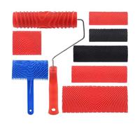 Sionhiuo Grain Roller - 8-Piece Pattern Producer - Wood Grain Roller | for Doors, Furniture, Tables, Cupboards, Worktops, Workshop, Garage, Basement, Bedroom, Living Room, Kitchen