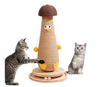 Sionhiuo Mushroom Cat Scratching Post, Mushroom-Shaped Cat Scratching Post - Interactive Cat Scratching Post for Kittens Natural Sisal Board, Scratching Board, Good Behavior, Scratching Accessories