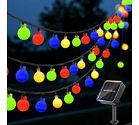 SIOOUI Solar Garden Lights Outdoor, 12m/39ft 100 LED Solar String Lights, Waterproof Fairy Light with 8 Modes, Decor forYard Camping Ggazebo Party Wedding Porch (Multicolor)