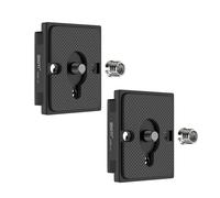 SIOTI 323 Quick Release Plate, 200PL-14 RC2 Quick Release Plate with 1/4"-20 Screw and 3/8" Bushing Adapter Compatible for Manfrotto Tripods Head with RC2 Rapid Connect System Include