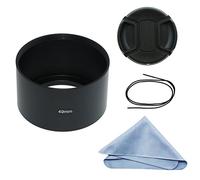 SIOTI Camera Long Focus Metal Lens Hood with Cleaning Cloth and Lens Cap Compatible with Leica/Fuji/Nikon/Canon/Samsung Standard Thread Lens