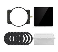 SIOTI Camera Square Filter Holder System +1*ND1000(10stops) Square Filter + 6*Adapter Ring (58/62/67/72/77/82mm), for 100 * 100mm or 100 * 150mm ND/GND, Compatiable with General Brand Camera