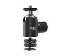SIOTI Tripod Swivel Mini Ball Head, with a Hot Shoe Mount, Panoramic 360° Vertical Pan 90°, Compatible with Digital Camera/Compact DSLR/Cell Phone/Monopod/Light Stand/Action Camera etc.