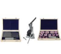 Sioux (11/16") 12 Pcs Valve Seat Grinder Stones & 6 Pcs Pilots with Stone Dresser Stand