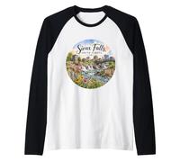 Sioux Falls, SD South Dakota, USA Raglan Baseball Tee