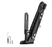 SIOXFN Motorcycle Kickstand for Peugeot Django 125 2015-2023, Adjustable Aluminum Alloy Side Stand Parking Rack Anti-Slip Enlarged Foot Base