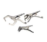 SIP 3pc Welding Clamp Set, 8" Welding Clamp, 9" Bending Clamp and 11" Locking C Clamp Pliers