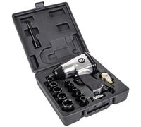 SIP 1/2" Air Impact Wrench Kit, 17 Piece Set Air Tools for Compressor 312Nm Working Torque