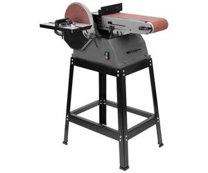SIP 10" x 6" Belt Disc Sander 750W Wood Metal Plastic Sanding Machine | Chamfering, Angling, Burr Removal, Linishing, Mitre Gauge, Cast Aluminium Table, 0-90° Tilt, 45mm Dust Port, 230V, 35.34kg