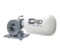 SIP 1hp Portable Wall Mountable Dust Collector 750W 850m3/hr 56L Extractor | Chip Extraction, Sawdust Removal, 5 Micron Filtration, 230mm Impeller, 100mm Inlet, NVR Switch, 4 Castors, Joiners Carpenters
