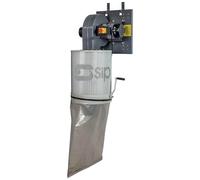 SIP 1HP Wall-Mounted Cartridge Dust Collector 750W 850m³/hr 56L 1µm Filtration Dust Extractor
