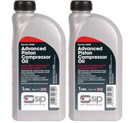 SIP 1L ISO 150 High Viscosity Piston Compressor Oil for Reciprocating Compressors (Pack of 2)