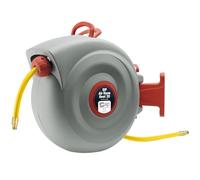 SIP 20m Retractable Air Hose Reel, 300psi Wall Mounted Compressor Hose with Coupler & Bracket